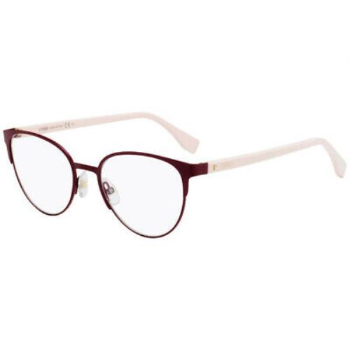 Fendi FF 0320 P68 Eyeglasses Red Frame 53mm