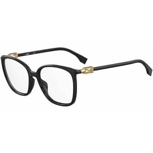 Fendi FF 0461G 807 Eyeglasses Black Frame 56mm