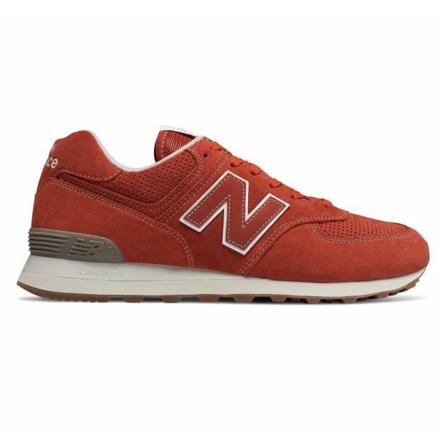 New Mens New Balance 574 Sneakers Shoes - Red - Limited Sizes