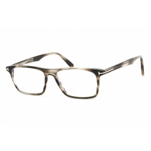 Tom Ford Men`s Eyeglasses Havana/other Rectangular Frame 54 mm FT5681-B 056