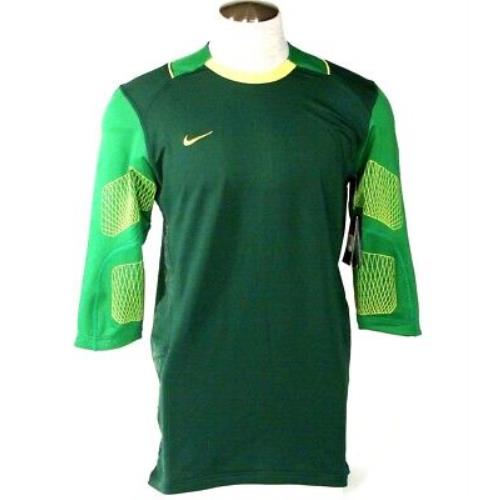 Nike Dri Fit Green Confidence 3/4 Sleeve Goalkeeper Jersey Men`s