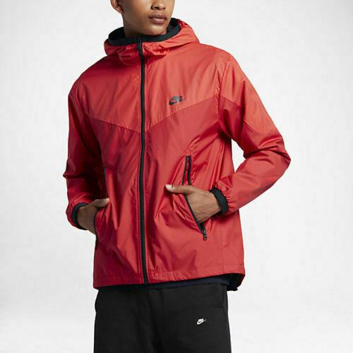 Nike Sportswear Men`s Packable Windrunner Jacket Crimson Red 917809-696
