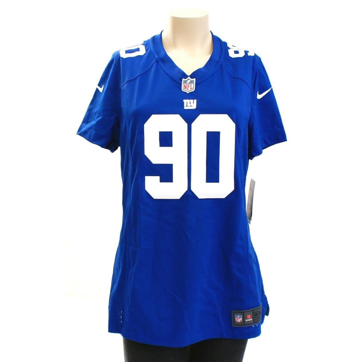Nike Blue Nfl York Giants Pierre-paul 90 Short Sleeve Jersey Women`s