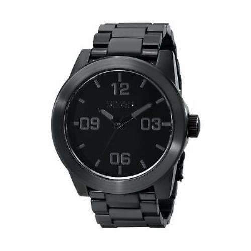 Nixon Corporal SS A346. 100m Water Resistant XL Men s Watch 48mm Watch - Black, Dial: Black, Band: Black