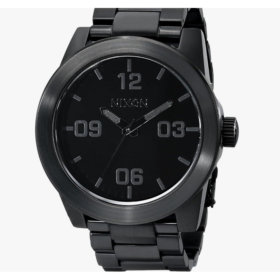 Nixon A346001 Corporal SS All Black Men`s Luxury Steel Analog Watch