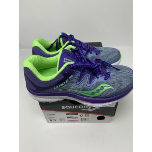 Saucony Women`s Guide Iso Running Shoe Fog/purple 6.5 Medium US