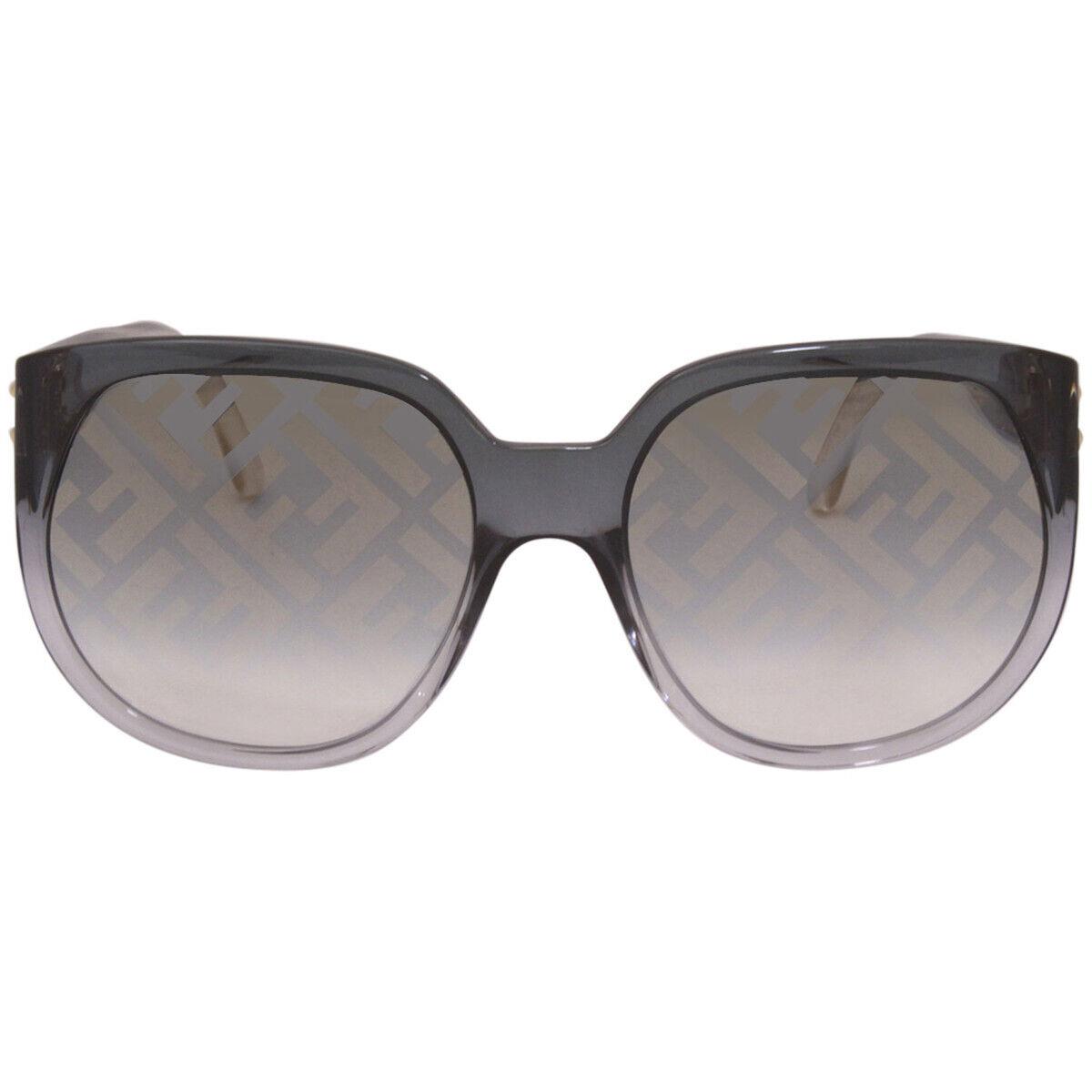 Fendi FF0403/G/S KB77Y Gray Round Gray/gold Decor Mirror 60-20-135mm Sunglasses