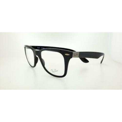Rayban 7034 5206 50MM Black Frame with Clear Lenses