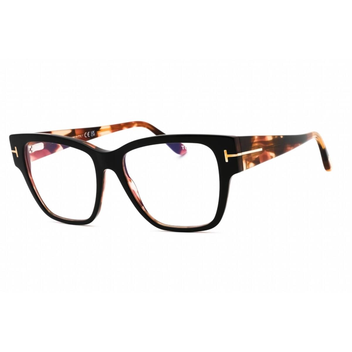 Tom Ford Women`s Eyeglasses Black/other Cat Eye Acetate Frame FT5745-B 005