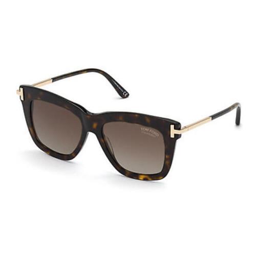 Tom Ford Sunglasses Dasha FT0822 52H Dark/havana Brown Polarized 52MM TF 822