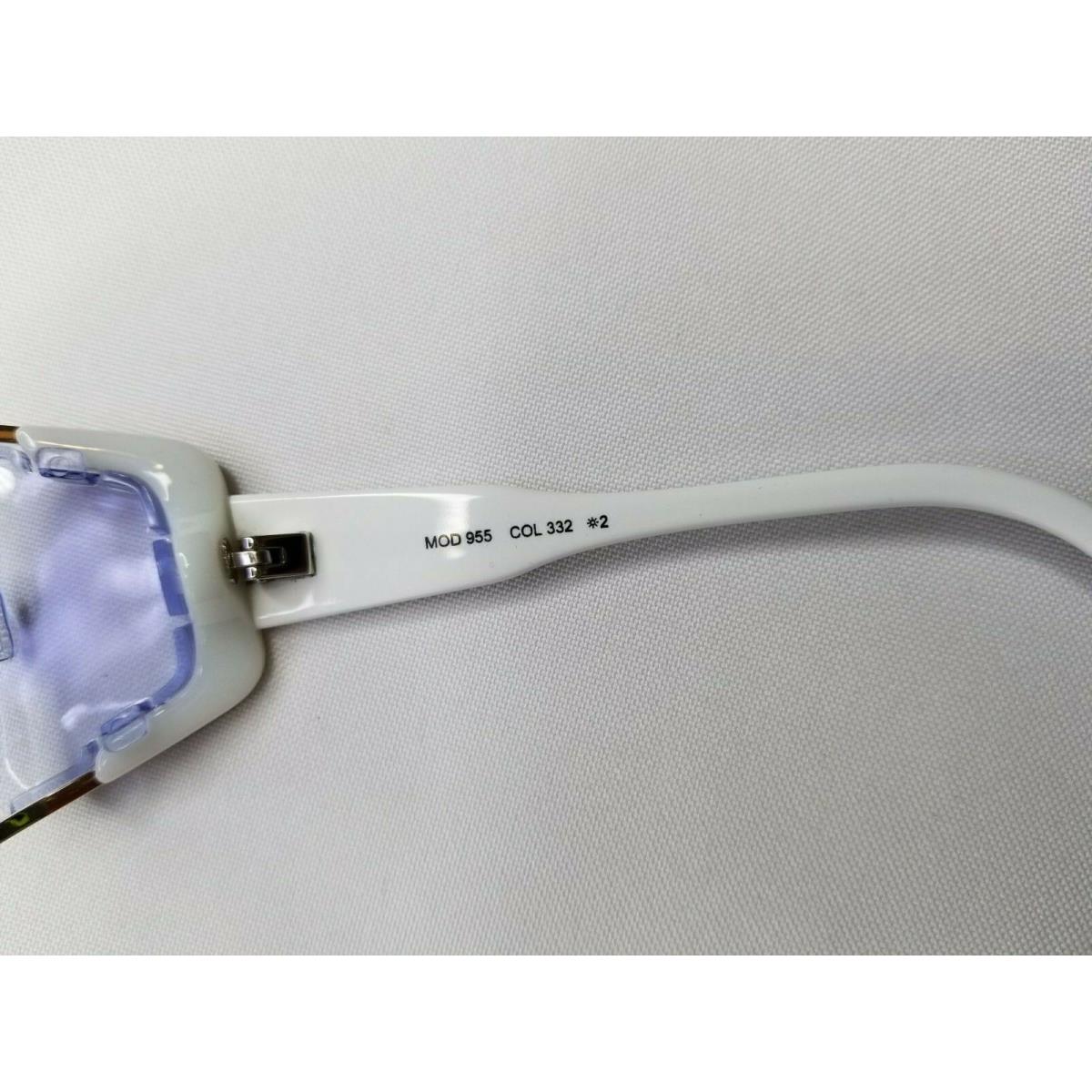 CAZAL NEW Cazal LEGENDS 955 Sunglasses COL.332 White-Gold/Blue gradient lenses new 