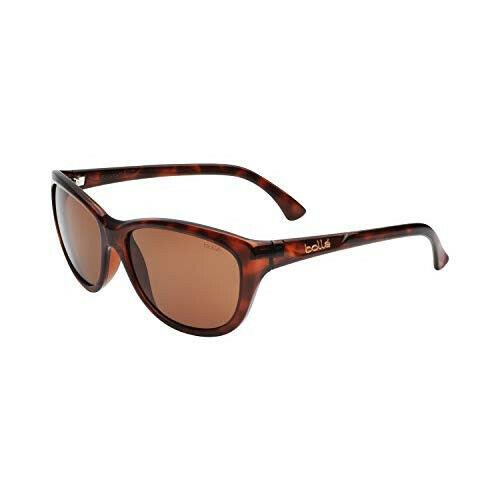 Boll Bolle Women`s Greta Sunglasses Shiny Tortoise Frame Polarized Lens One