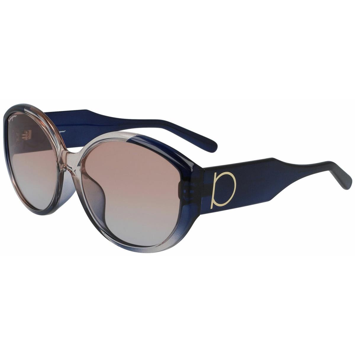 Salvatore Ferragamo SF947SA-083 Women`s Rose/blue Sunglasses Grey/rose Gradient