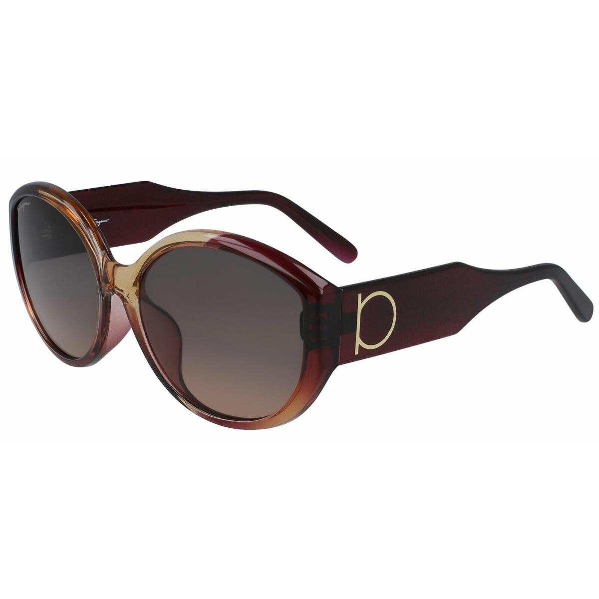 Salvatore Ferragamo SF947SA-212 Women`s Wine/caramel Sunglasses Gradient Lenses