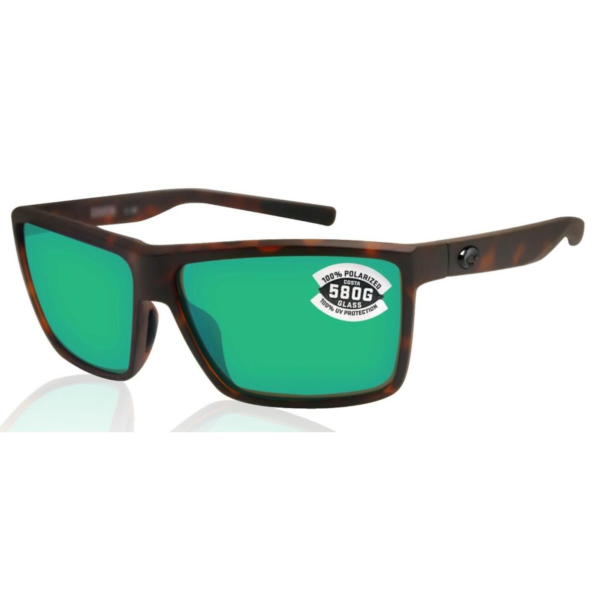 Costa Del Mar Rinconcito Tortoise Polarized Green Sunglasses 06S9016 901622 60 - Brown Frame, Green Lens