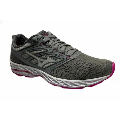 Mizuno Women`s Wave Shadow Running Athletic Shoes Gray Pink White