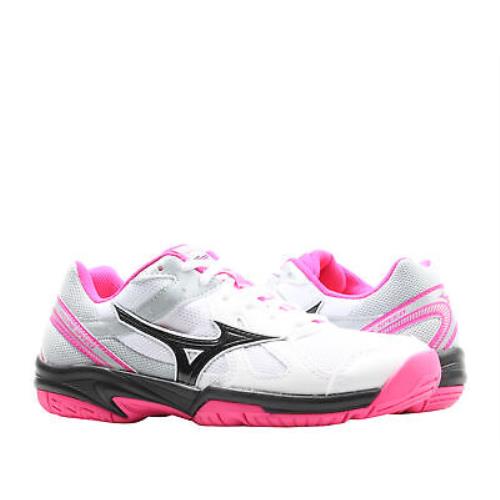 Mizuno Cyclone Speed White/black/pink Women`s Volleyball Shoes V1GC178063