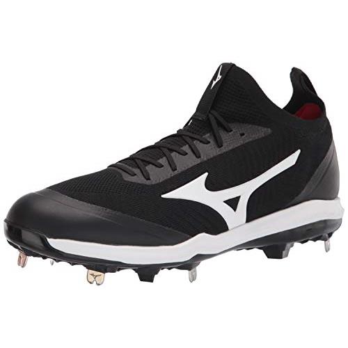 Mizuno Men`s Cleat Baseball Shoe - Choose Sz/col Black/White