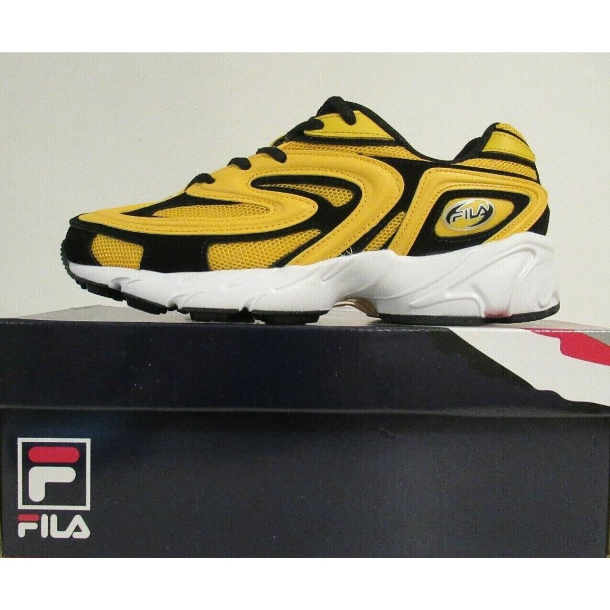 Fila Mens Creator Yellow Gold Black White Heritage Classic Casual Running Shoes