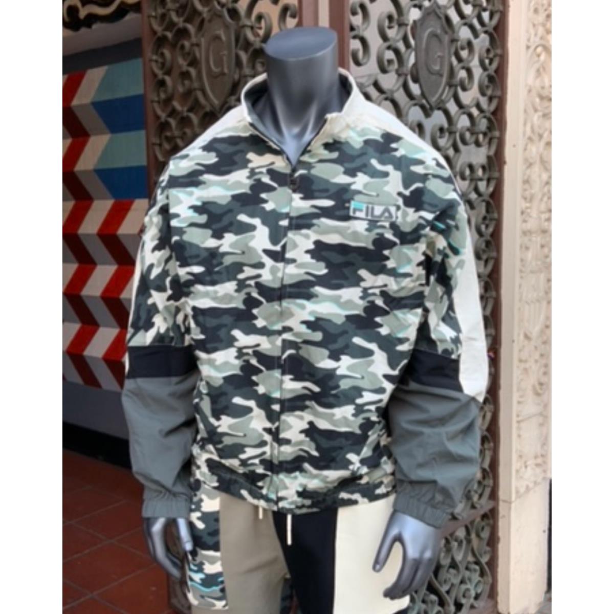 Men`s Fila Camouflage Windbreaker Track Jacket