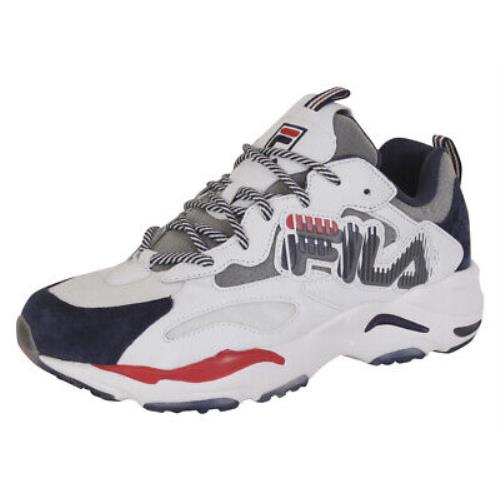Fila Men`s Ray-tracer-graphic Fila Navy/white/fila Red Sneakers Shoes
