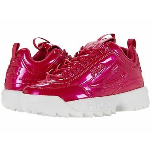 Woman`s Sneakers Athletic Shoes Fila Disruptor II Liquid Luster