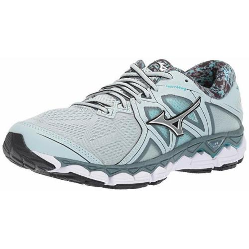 Mizuno Women`s Wave 2 Running Shoe Sky Gray-silver 6.5 B US