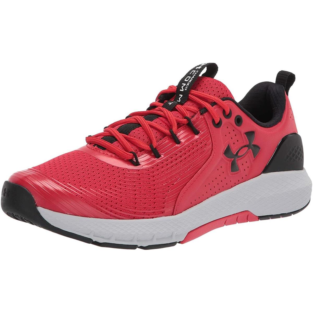 Under Armour Men`s Charged Commit TR 3 Cross Trainer Shoes Red (600)/Halo Gray