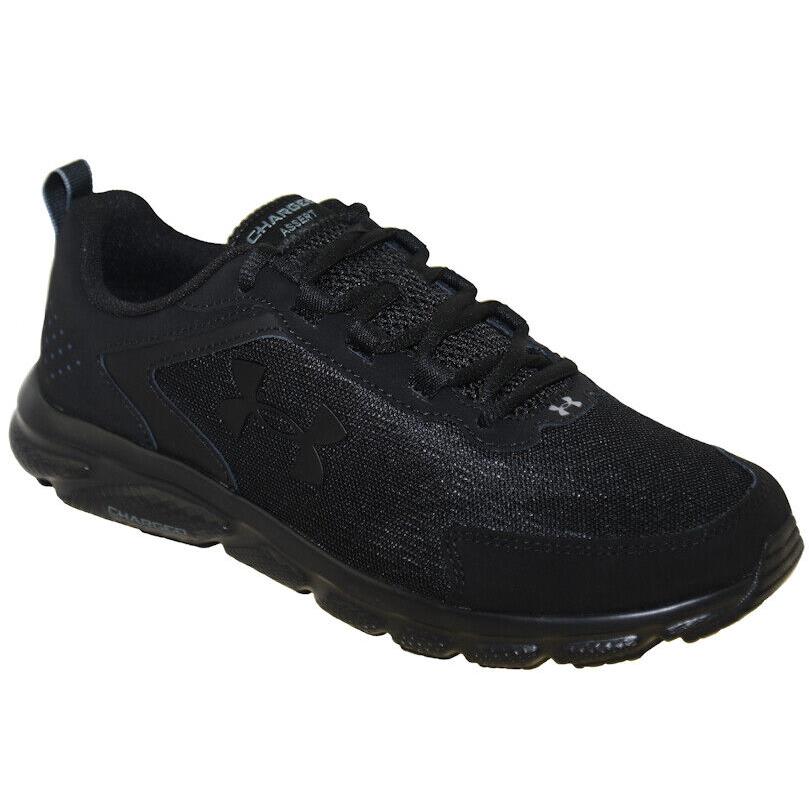 Under Armour Men`s Charged Assert 9 Running Shoe Black Black