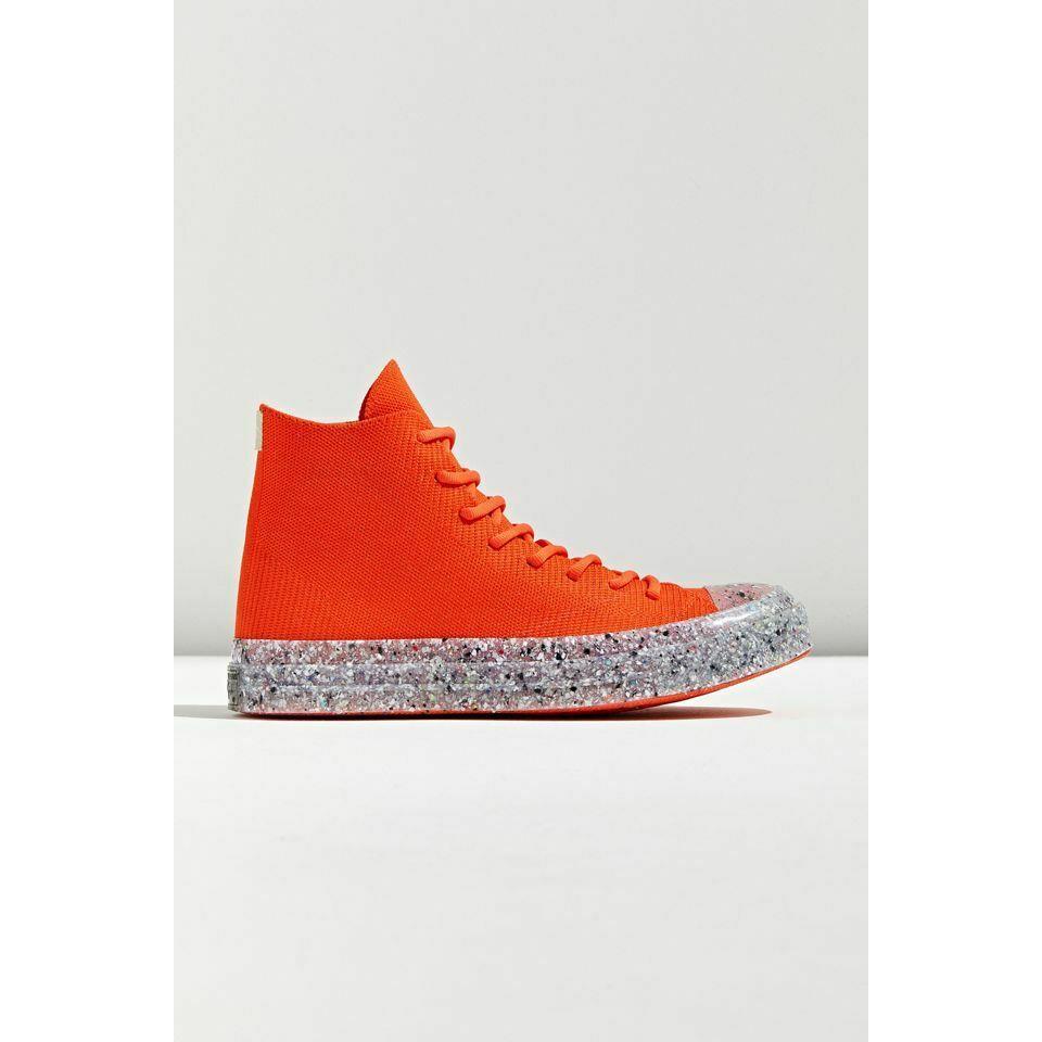 Converse Chuck Taylor Shoes All Star Re Recycled Knit in Orange sz 9