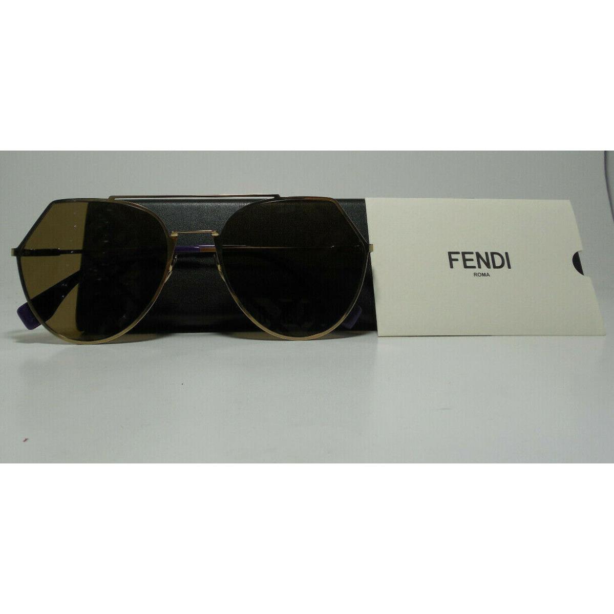 Fendi Sunglasses FF 0194 / S S9E Brown Gold Unisex