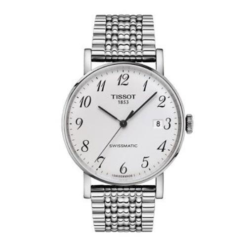 Tissot Everytime Swissmatic Stainlesss Steel Men`s Watch T1094071103200 - Silver Dial, Silver Band