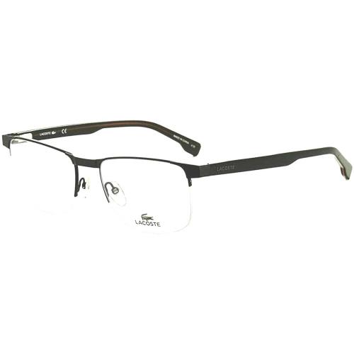 Lacoste L2248 001 53mm Black Men`s Metal Eyeglasses Ophthalmic Rx Frame - Black, Frame: Black
