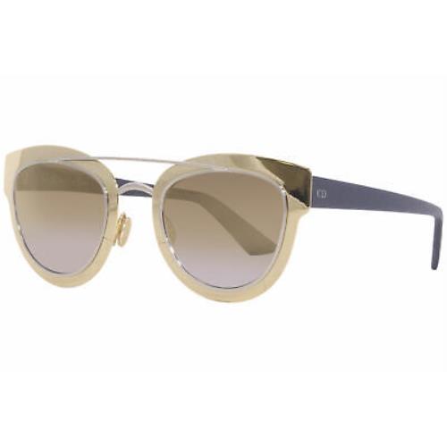 Christian Dior Diorchromic LML9F Sunglasses Women`s Gold/gold Mirror Lenses 47mm