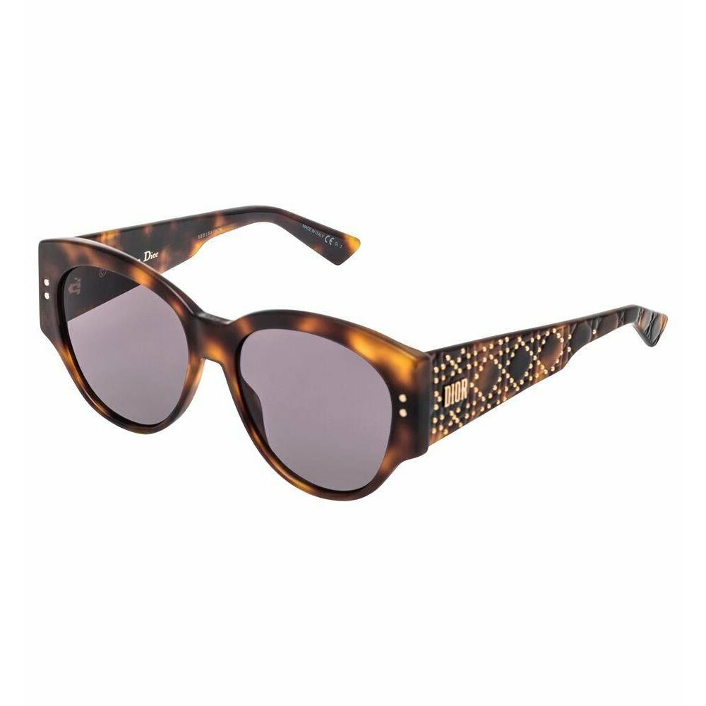 Christian Lady Dior Studs 2 0860D Havana AR Sunglasses 55-16