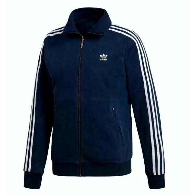 Adidas Adicolor Suede Track Jacket Night Navy DW5890 Size Small Mens