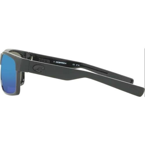 Costa Del Mar Half Moon Polarized Blue Mirrored Black Sunglasses 06S9026 902611