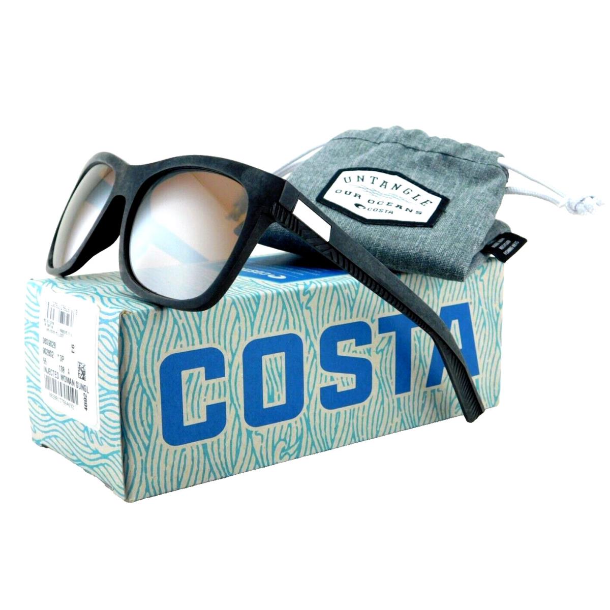 Costa Del Mar Caldera Polarized Sunglasses Net Gray / 580G Silver Mirror Glass