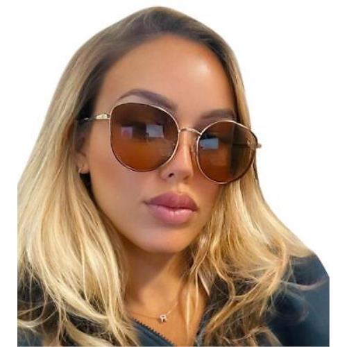 Gucci GG0807SA-002-58 Gold Sunglasses