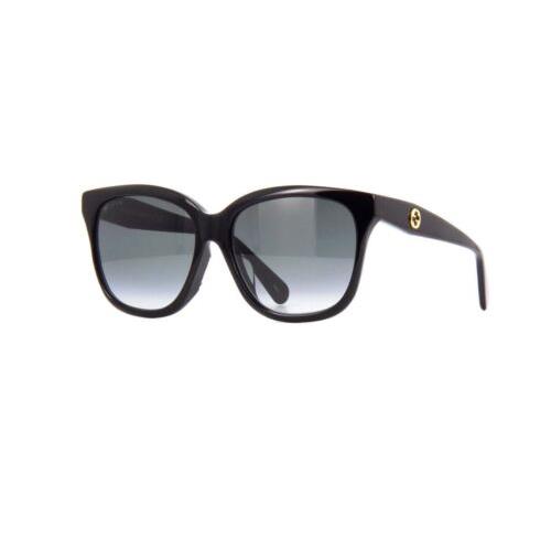 Gucci Black / Grey Gradient 56 mm Ladies Sunglasses GG0800SA-001 56 - Frame: Black, Lens: Grey Gradient
