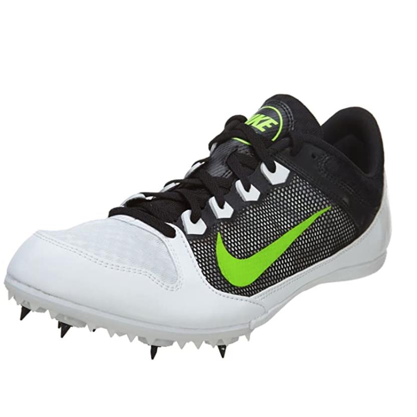 Nike Zoom Rival MD 7 Unisex Running Spike Shoes Men`s Size 9.5 - Black White