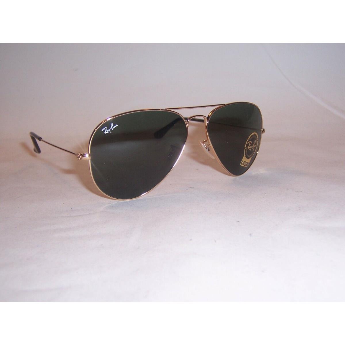 Ray Ban Aviator Sunglasses 3025 181 Gold/green 58mm