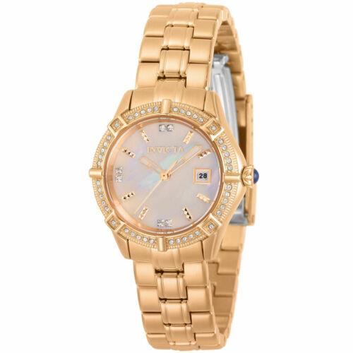 Invicta Women`s Watch Angel White Mother of Pearl Dial Rose Gold ...