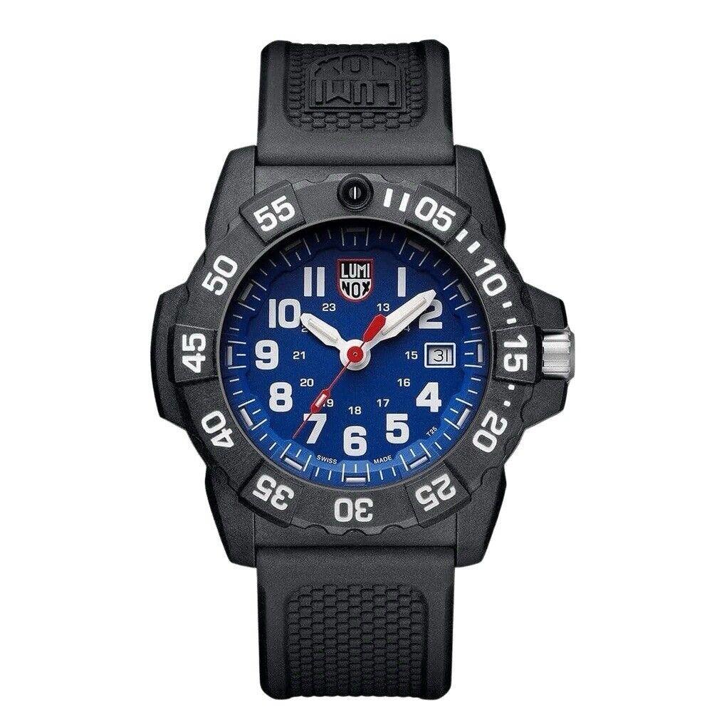 Luminox Navy Seal Blue Dial XS.3503.F Date Display Rubber Strap Watch