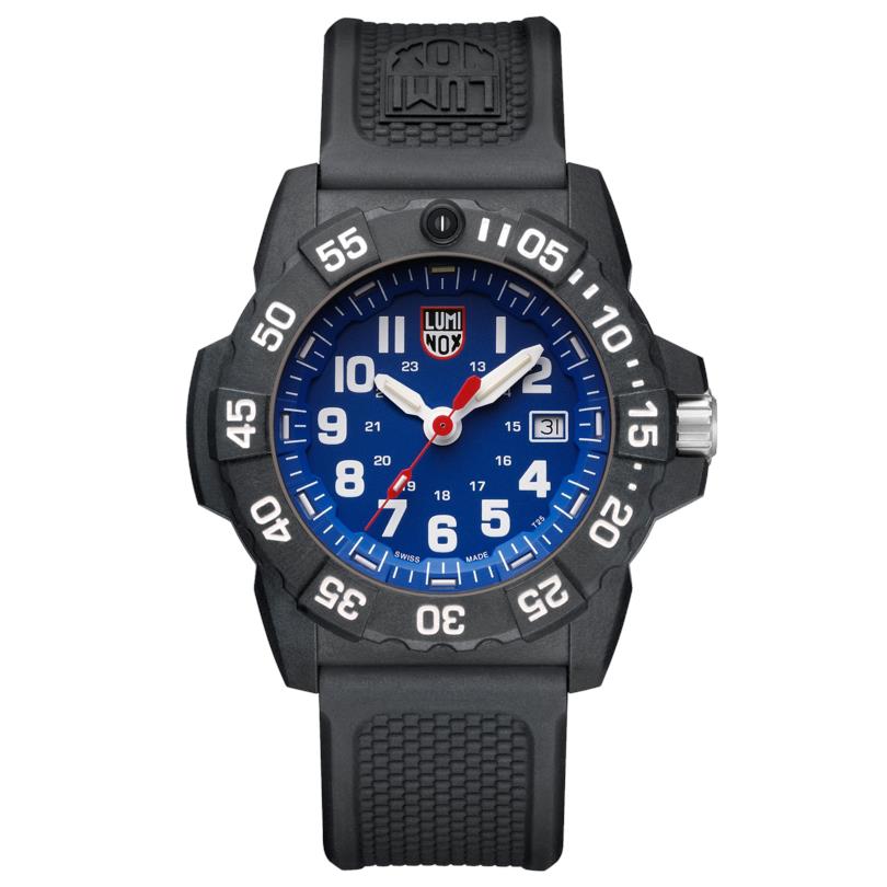 Luminox Men`s Navy Seal Blue Dial Black Rubber Band Watch XS.3503.F