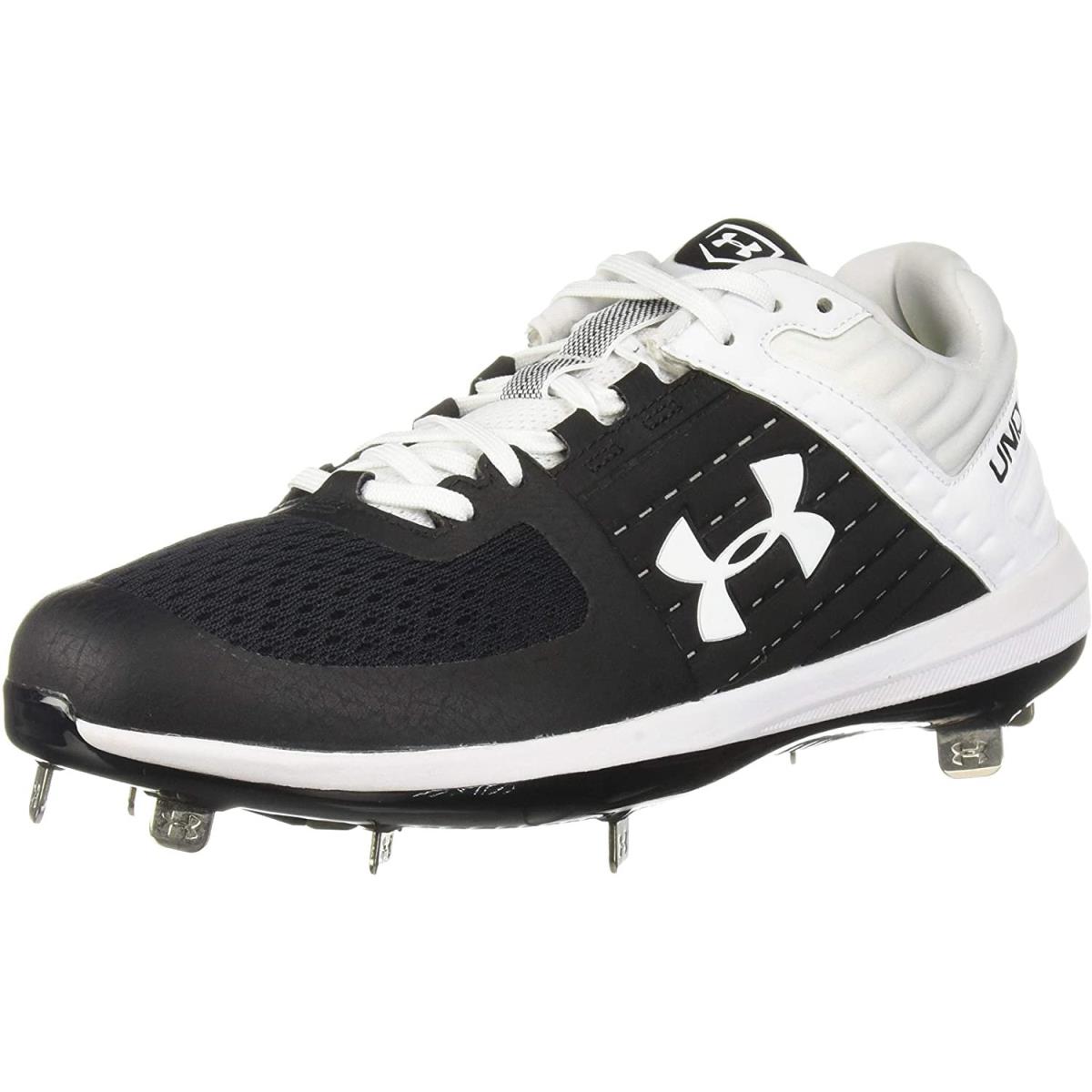 Under Armour Men`s Yard Low St Baseball Shoes Black/White