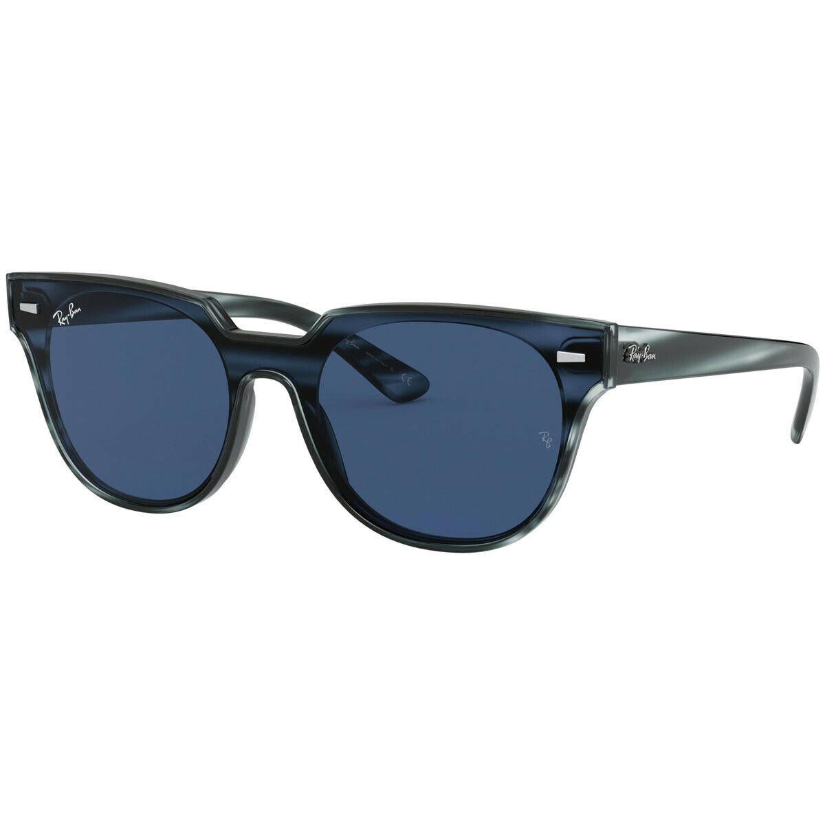 Ray-ban Blaze Meteor Striped Blue Havana Dark Blue Sunglasses RB4368N 643280