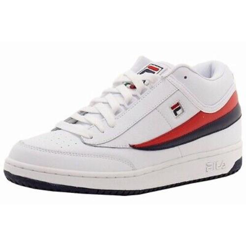 Fila Men`s T-1 Mid Lace-up Sneakers Shoes