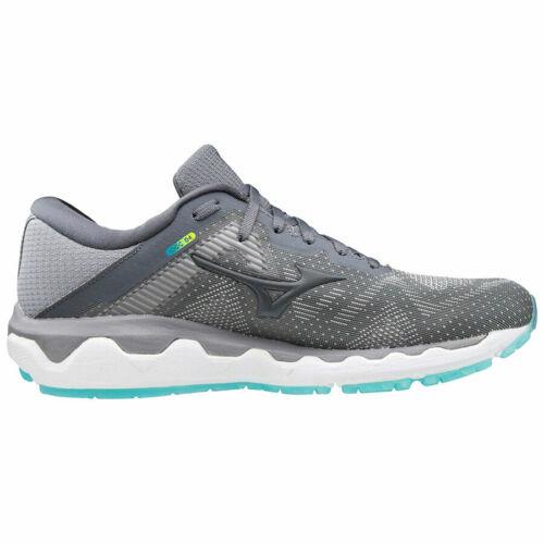 Mizuno J1GD202636 Wave Horizon 4 Running Shoes For Women`s - Grey/Light Blue