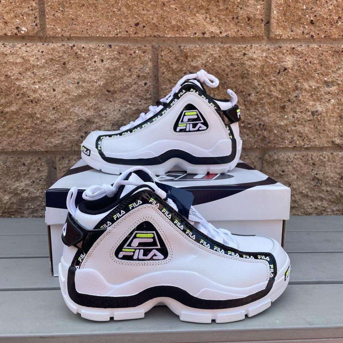 Fila Grant Hill 2 Repeat Men`s White/green Leather Athletic Shoes 3BM01223-115